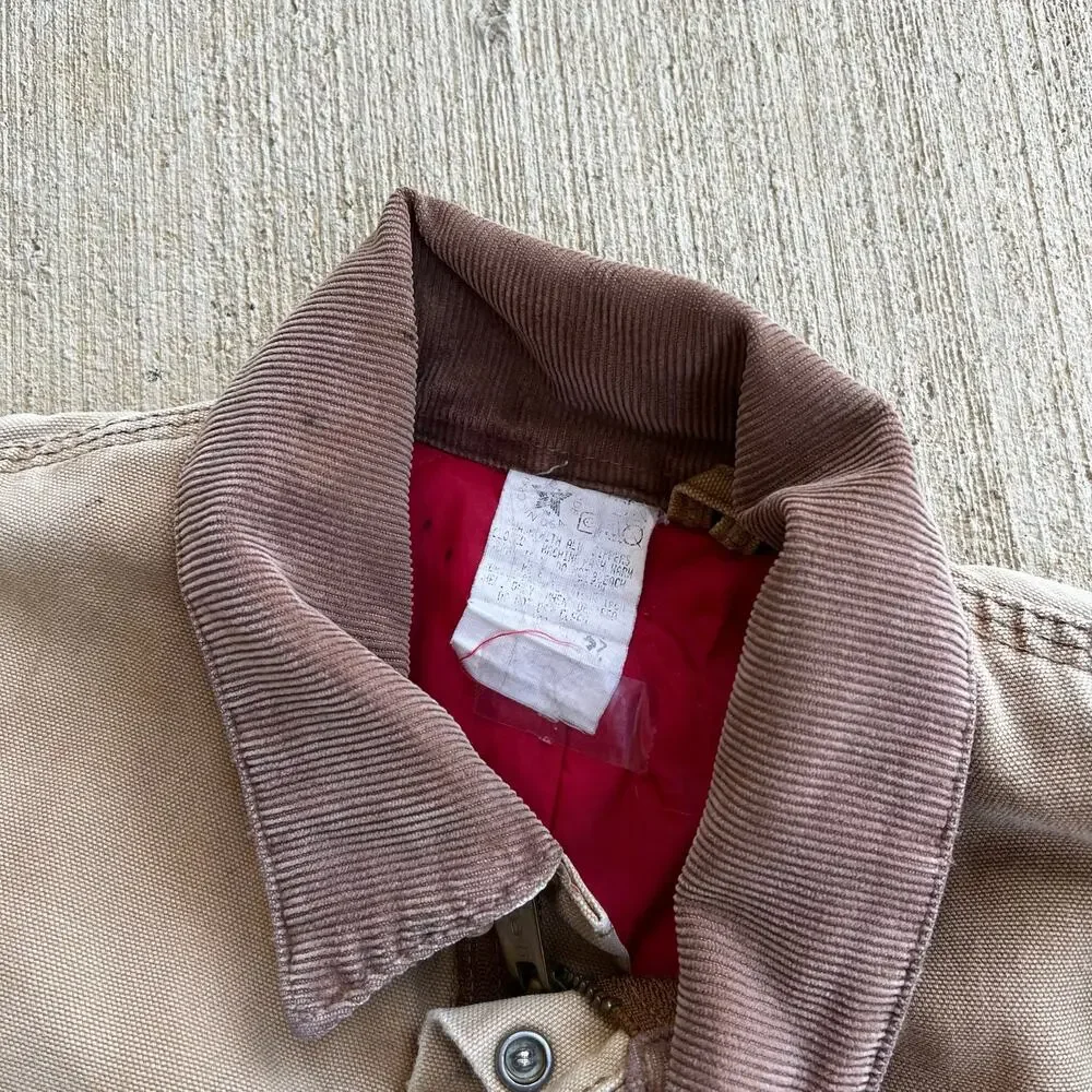 Carhartt cropped detroit style brown work wear jacket
